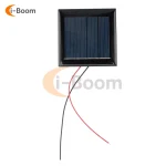 Panneau de stockage d&rsquo;énergie photovoltaïque avec câble, micro panneau solaire, alimentation d&rsquo;urgence extérieure, bricolage, 1.5V, 2V, 5V, 5 pièces