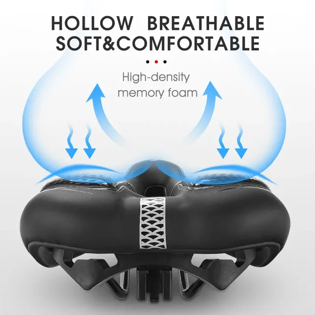 Selle vélo ergonomique sportive confortable rembourrée… – vue 3