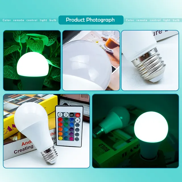 Ampoule LED multicolore RGB – vue 4