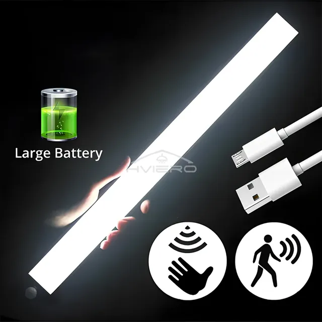 Capteur de mouvement veilleuses lampe à LED sans fil USB… – vue 2