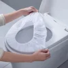 5/10/20/50PCS Blanc Housse de siège de toilette Salle de bain Housse de siège de toilette Camp de voyage Hôtel Toiles publiques Tapis d&rsquo;outil de fermeture jetable