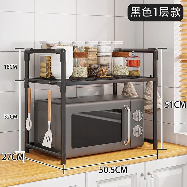 Support rangement cuisine microondes double couche… – vue 6