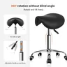 Saddle Rolling Stool With Wheels Hydraulic Swivel… – vue 6