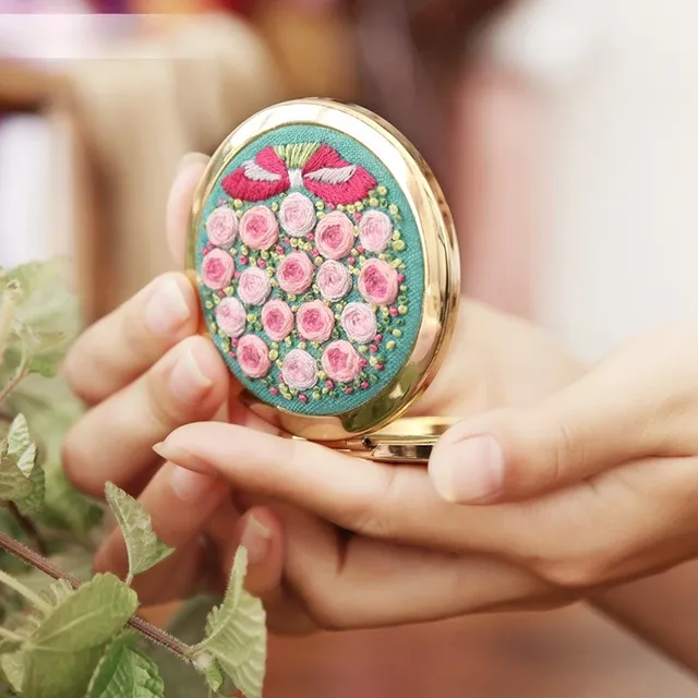 Mini miroir de maquillage rond – vue 2