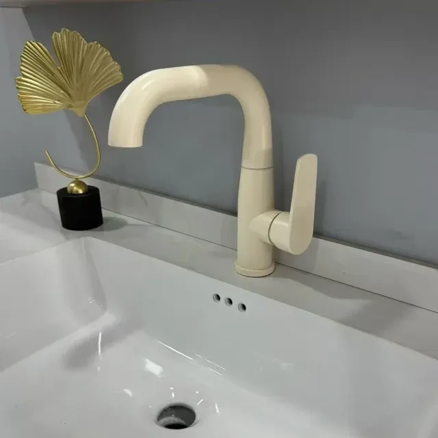 360 ° Robinet de lavabo pivotant à poignée unique – vue 4