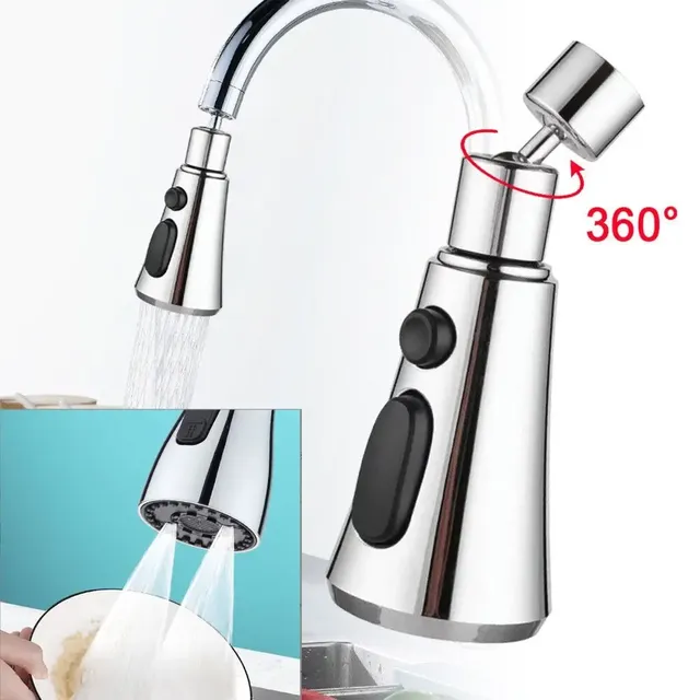 Réglable 360 ° Extension de robinet multifonction… – vue 3