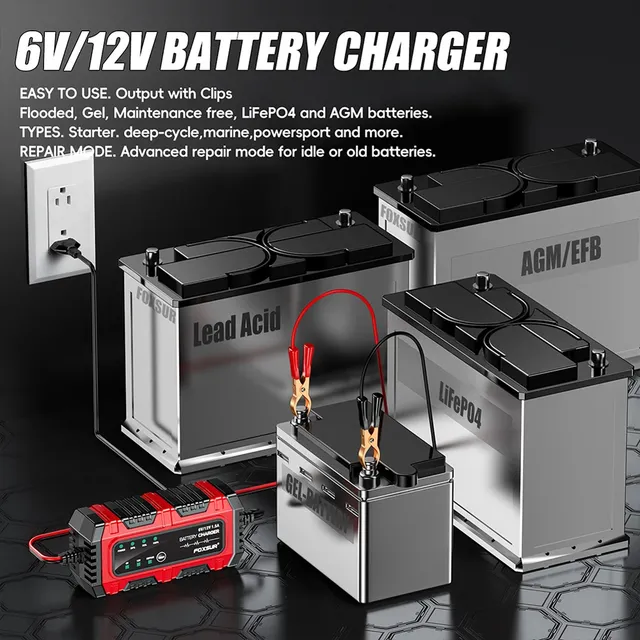 Chargeur de batterie de voiture 6V/12V 1 – vue 5