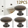 Lot douze boutons meubles ronds tête plate…
