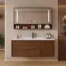 Évier européen salle De Bain armoire Led lavage miroir… – vue 3