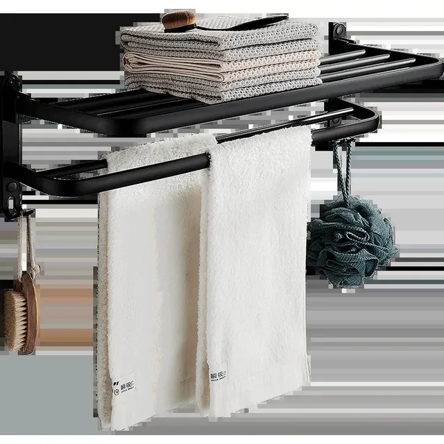 Porte-serviettes noir mat 40-60CM – vue 2