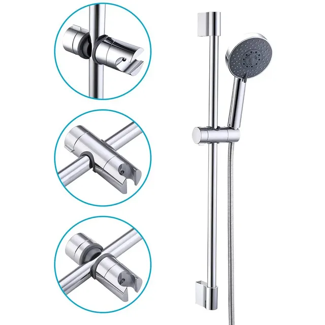 Support coulissant réglable rotatif plastique ABS chrome… – vue 4