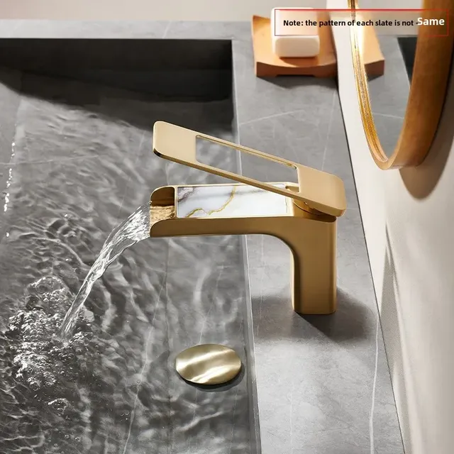 Mitigeur lavabo monocommande cascade bec plat large… – vue 5
