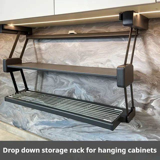 Organisateur de cuisine étagères suspendues 2 couches… – vue 2