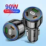Chargeur de voiture 90W 3 en 1 QC3.0 PD Type C USB… – vue 2