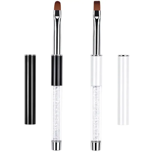 Pinceau ongulaire rétractable ovale plat gel UV…