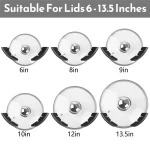 Organisateur de couvercle de casserole pour armoire, organisateur de support de couvercle de casserole pour porte d&rsquo;armoire de cuisine, organisateur universel de couvercles de casserole-AT64