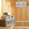 Thermomètre hygromètre sauna mural bois…