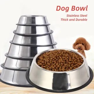 Double bol en acier inoxydable pour animaux de compagnie