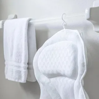 Oreiller de baignoire maison hôtel oreiller de bain 4D gris blanc…