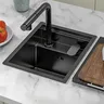 Mini évier de cuisine dissimulé en acier…