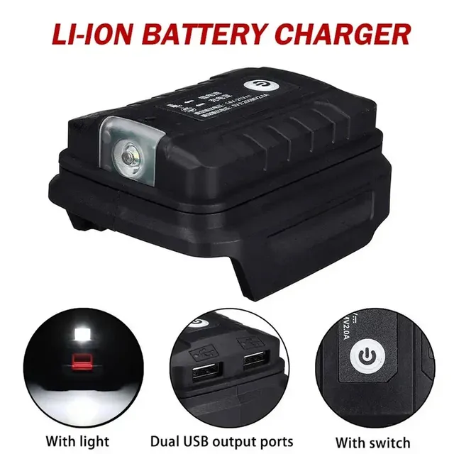 Adaptateur lampe de travail LED pour batterie Li-on… – vue 3