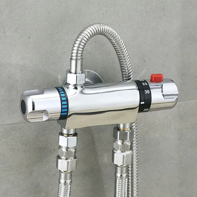 Robinet baignoire douche thermostatique mural montage… – vue 6