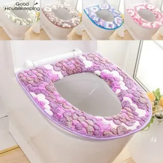Doux salle de bain siège de toilette Closestool lavable plus chaud…
