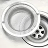 Filtre d'évier en acier inoxydable – vue 1