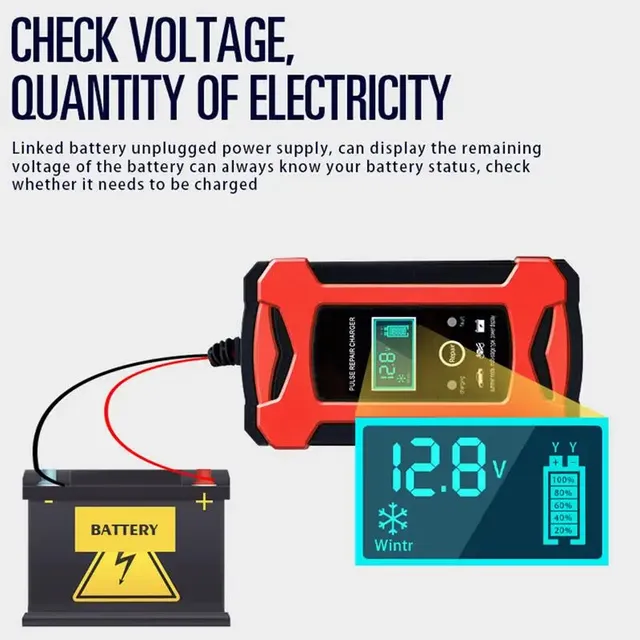 Chargeur batterie voiture portable intelligent… – vue 6