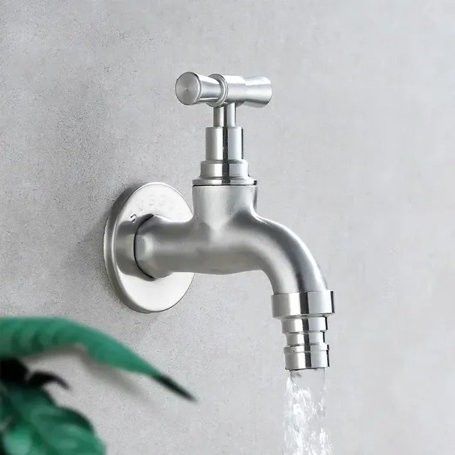 Salle de bains 304 robinet en acier inoxydable mural… – vue 2