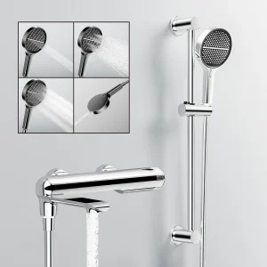 Robinet de douche de salle de bains haut de gamme système de douche thermostatique, mélangeur de baignoire, robinet de salle de bains en laiton ensemble de douche de pluie pour lavabo Robinet de luxe pour salle de bain Robinet de douche de salle de bains haut de gamme système de douche thermostatique, mélangeur de baignoire, robinet de salle de bains en laiton ensemble de douche de pluie pour lavabo Robinet de luxe pour salle de bain