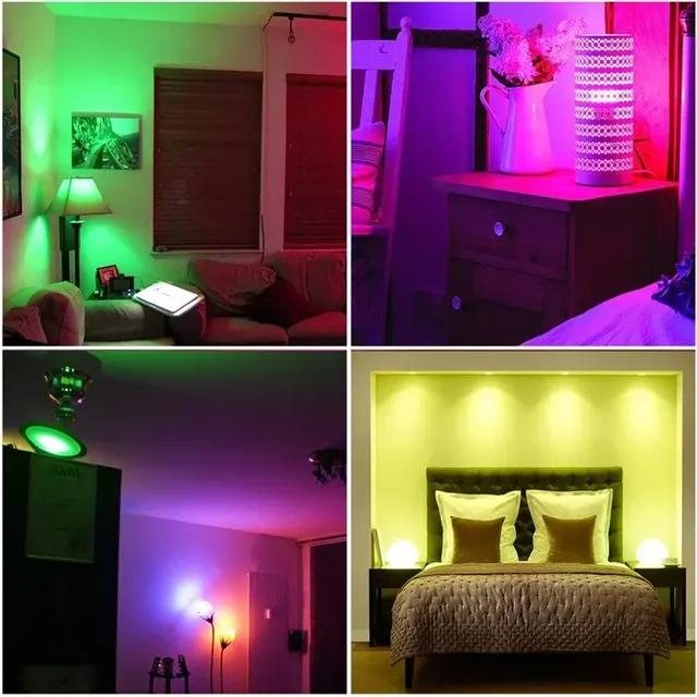 Ampoule LED RGB E27 12W enceinte Bluetooth multicolore… – vue 5