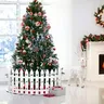 Ensemble de valises pour arbre de noël en plastique blanc – vue 2