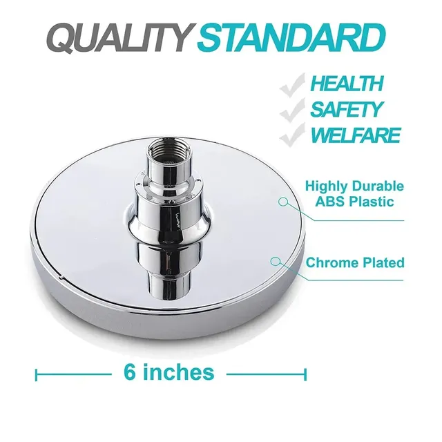 Pommeau de douche rond haute pression Angle salle de… – vue 6