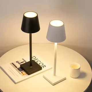 Lampe table rechargeable diodes tactile dimmable trois niveaux clip…