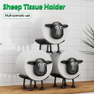 Nouveau support de porte-papier hygiénique en forme de mouton mignon