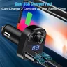 Chargeur de voiture transmetteur FM Bluetooth Audio… – vue 4
