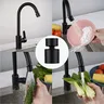 Nouveau Buse de robinet de lavabo noir 2 modes 360 °… – vue 7