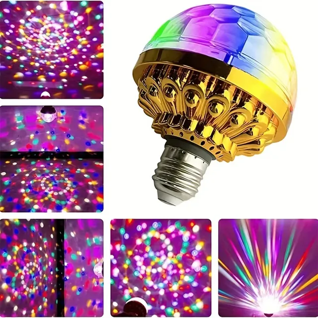 Petite lumière de scène rotative magique à LED RVB