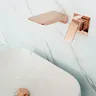 Mitigeur lavabo mural monocommande cascade bec plat… – vue 4