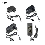 Transformateur d&rsquo;éclairage AC 100V-240V à DC 12V, 1A 2A 3A, adaptateur d&rsquo;alimentation électronique, convertisseur, pilote LED pour bandes lumineuses LED