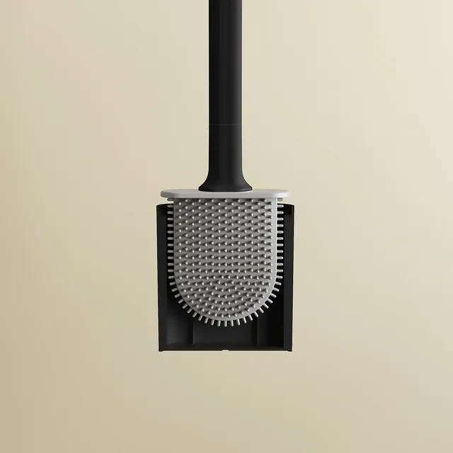 Brosse WC murale silicone tête plate brins souples… – vue 4