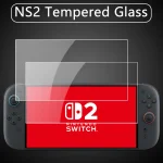 Protecteur d&rsquo;écran HD NS2 en verre trempé pour Switch 2, protecteur d&rsquo;écran en verre trempé anti-rayures HD Transparent 2