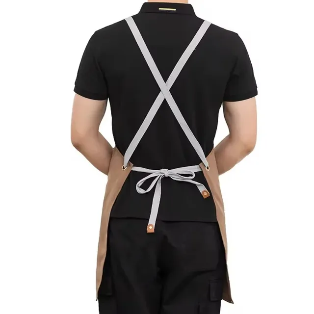 Tablier imperméable pour hommes cuisine toile tablier… – vue 5