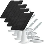 Panneau solaire étanche haute efficacité pour caméra Eufycam S300/2/2 Pro/2C/2C Pro/C210/S330/S340/E340/E/E20/E40/L20/L40/S40, etc.