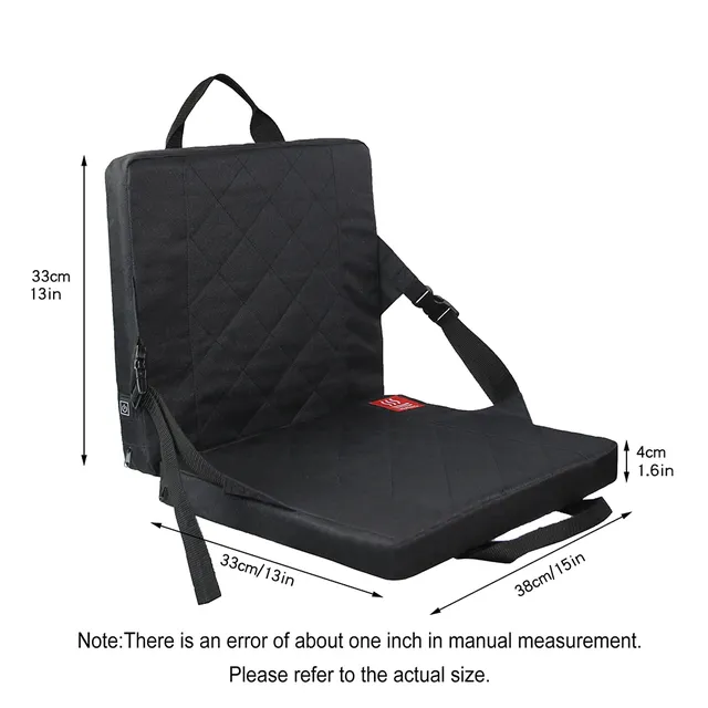 Coussin chauffant chaise camping portable USB… – vue 6
