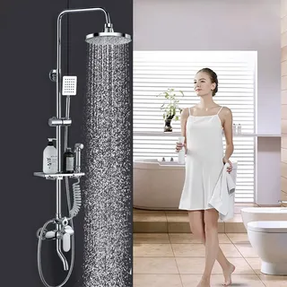 Pommeau douche pluie six pouces haute pression filtre anticalcaire…