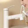 Mitigeur lavabo monocommande laiton brossé blanc mat… – vue 3