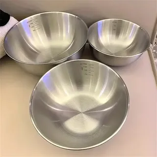 Ensemble de bols en acier inoxydable avec balance