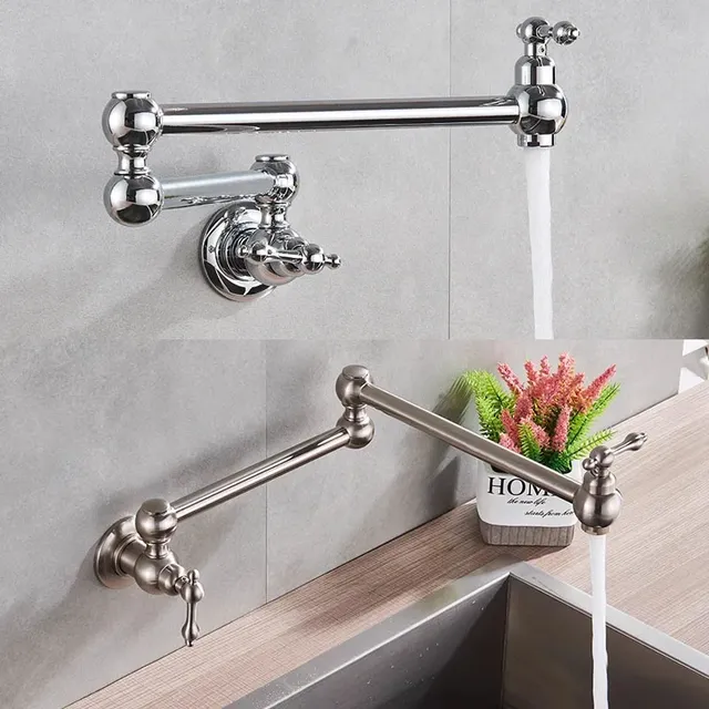 Robinet Mural Articulé Double Bras Pivotant Laiton… – vue 4